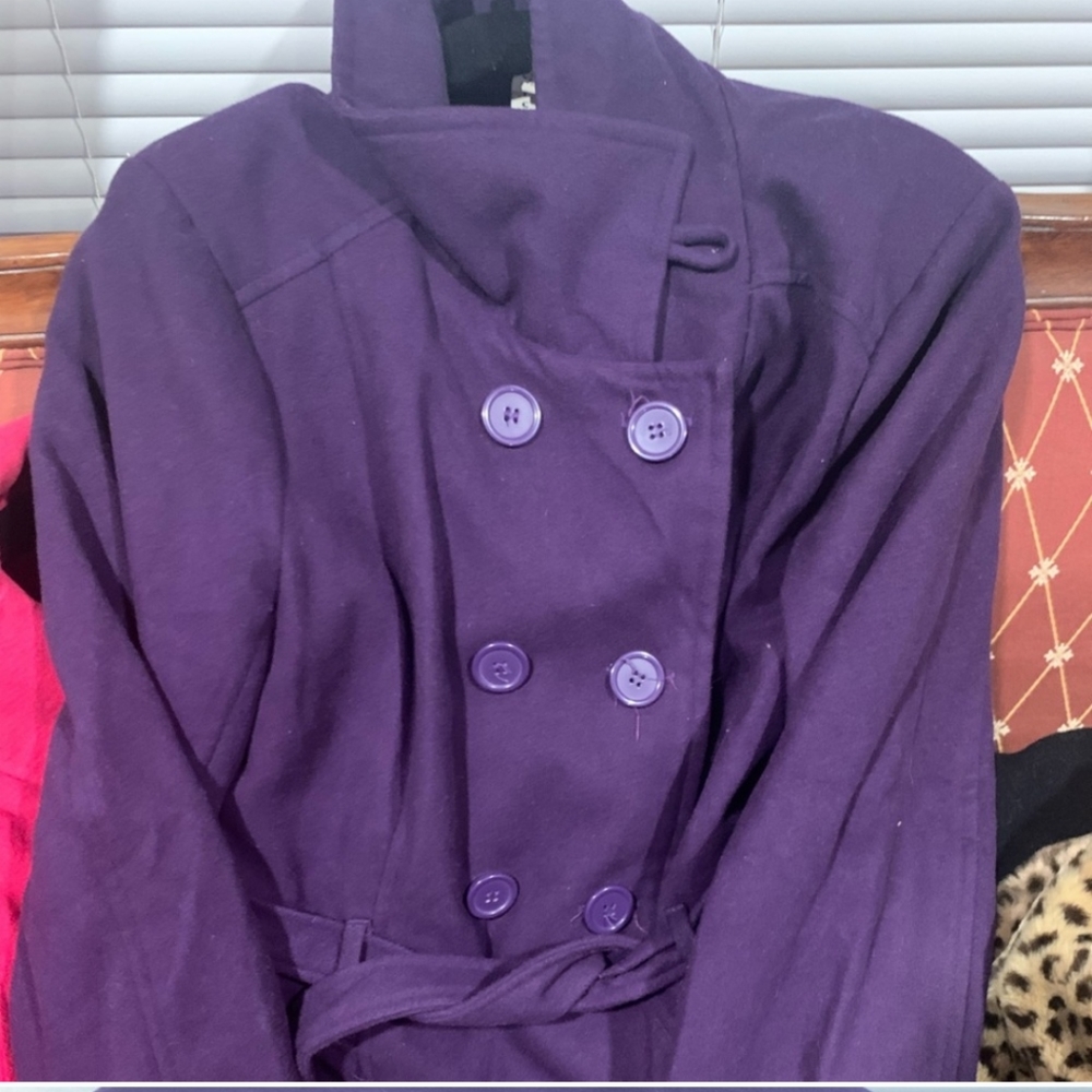 Purple Pea Coat
